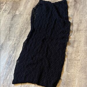 D&Y Elegant Black Lace Scarf